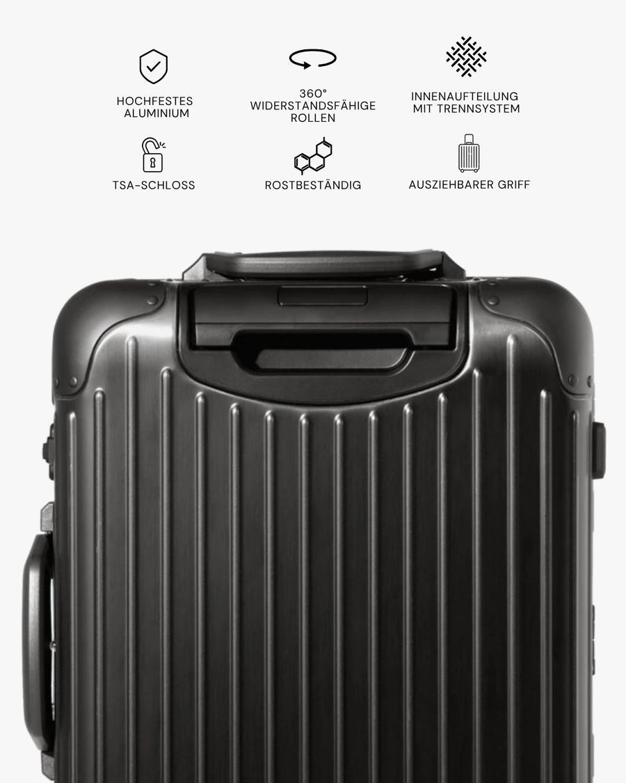 Valise cabine ALTAIR Original noire, détails des équipements