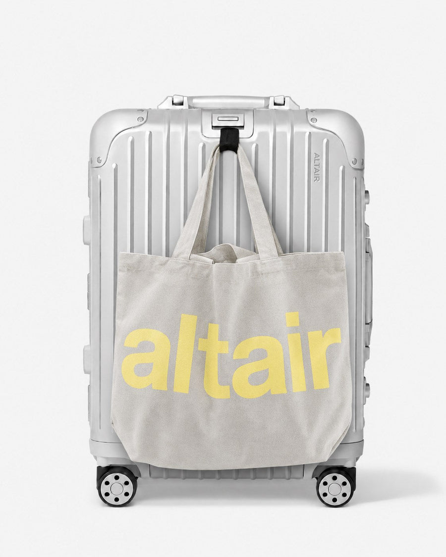 Zilverkleurige ALTAIR Original Cabin-koffer met reistas